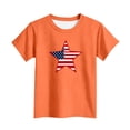 thumbnail image 4 of BFHHYA Youth 4th of July Tee Tops Patriotic Print Crew Neck Short Sleeve Shirts Boys Girls Summer Fashion Tees Shirts 3-15 Years, 4 of 6