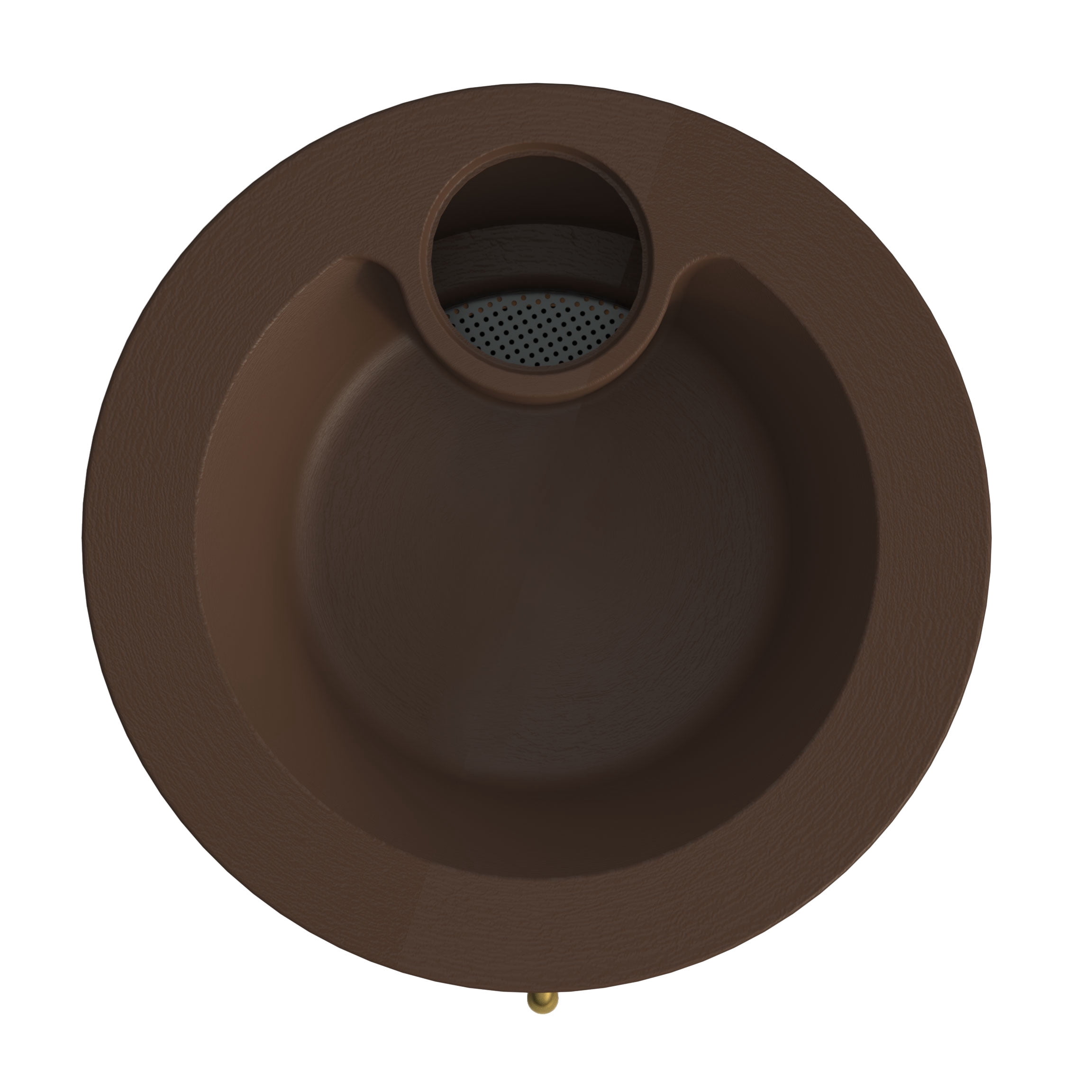 Algreen Cascata Rain Barrel, 65 Gallon, Dark Brown Resin