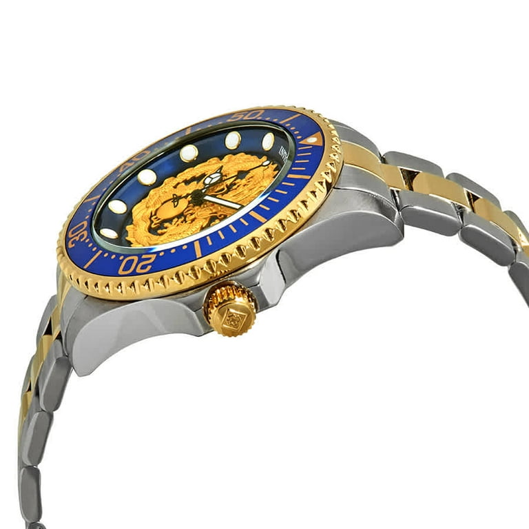 Invicta Pro Diver Dragon Automatic Blue Dial Two tone Men s Watch
