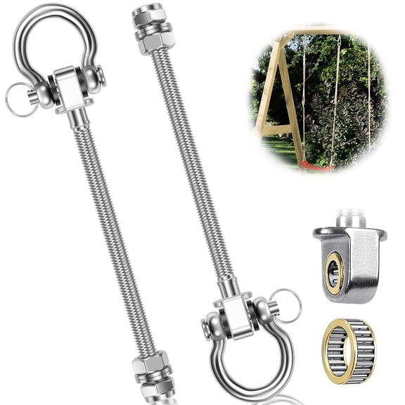 Set of 2 Heavy Duty Swing Hangers with Silent Bearing Heavy 180° Rotating Swing Set Hanger 1500 lbs Capacity for Hammock Sandbag Indoor and Outdoor