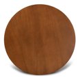 thumbnail image 6 of Round Wood Dining Table - 35 Inch Walnut Brown Tabletop, Sculptural Base, Dining Room Table, 6 of 7