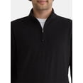 thumbnail image 3 of George Men's and Big Men's Knit Jersey Quarter Zip Pullover with Long Sleeves, Sizes S-3XL, 3 of 5