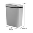 thumbnail image 1 of Cubo de basura con solapa automática Cubo de basura inteligente con sensor inteligente (gris batería) Hugtrwg Libre de BPA, 1 of 6