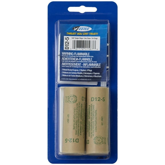 Estes D12-5 Model Rocket Engine Multipack (3 packs)