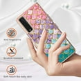 thumbnail image 2 of Case for LG Velvet 4G/5G(6.8 inch), Cover for LG G9 Velvet, Allytech Slim Fit TPU Bumper Anti-Scratch Drop Proof Anti-Skid Rubber Back Phone Case for LG Velvet 5G/4G/ LG G9 Velvet, Colorful Scales, 2 of 5