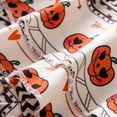 thumbnail image 6 of Girls Pants Halloween Baby Toddler Girls Pumpkin Leggings with Flared Skirt Like Hem Fall Casual Pants Party Essential Toddler Pants Beige 3 Months-6 Months, 6 of 7