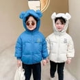 thumbnail image 5 of Esaierr Boys Girls Bear Hooded Puffer Down Coat for Toddler Baby Winter Coat Kids Puffer Padded Outwear Warm Thickened Jacket for 1-9Y, 5 of 5