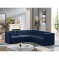 thumbnail image 2 of Meridian Furniture Quincy Sectionnel Modulaire en Velours Bleu Marine, 2 of 12