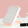 thumbnail image 2 of Espejo de maquillaje HUOGUO LED Brightness Touch recargable rosa, 2 of 5