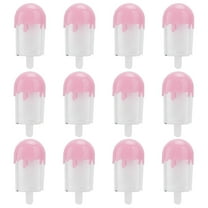 Ice Shaped Candy Box Set | Plastic Clear Favor Containers | Party Gift Boxes | Reusable Transparent Treat Holders | Secure Lid | 12 Pack | 4.3x2in Each | Wedding Birthday Event Supplies