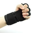 thumbnail image 2 of Guantes de levantamiento de pesas con muñequeras integradas Protección de palma para Tres dedos Colcomx Guantes de levantamiento, 2 of 8