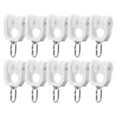 thumbnail image 2 of 10pcs Rideau Planeur Prime en Alliage Plastique Planeur Durable Crochet Rouleau, 2 of 6
