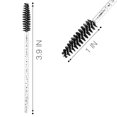 thumbnail image 3 of 50 Pcs Disposable Eyelash Brushes, Eye Lash Brush, Mascara Wands, Spoolies for Eyelash Extensions, Makeup Supplies Kit Cleansing Glitter Applicator Tool Accessories Bristle (Crystal Black), 3 of 5