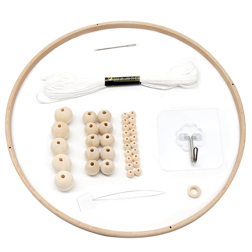 41pcs Diy Wooden Mobile Frame For Crafts Natural Wood Mobile Hanger Mobile Kit Wooden Beads Wind Chimes Bell Room Home Decor Frame Crib Gift For Children Walmart Com Walmart Com