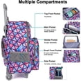 thumbnail image 3 of Tilami Rolling Backpack 18 inch Double Handle Wheeled Laptop Boys Girls Travel School Children Luggage Toddler Trip, 3 of 4