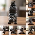 thumbnail image 2 of XIBUFE 2026 New Hippo Figurine Yoga Statue Gifts for Lovers Women Mother'S Day Knick Knacks Shelf Office Home Decor Zen Room Decoration Desk Accessories for Desk,Shelf,Office,Home,Zen Room, 2 of 7