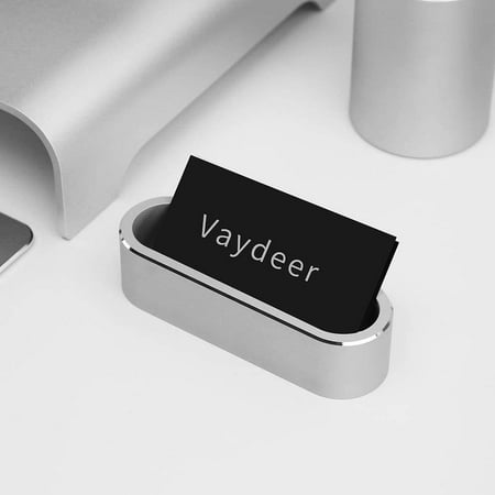 Vaydeer Upgrade Metal Business Card Holder Aluminum Display Stand For Id Debit Name Gift Desktop Organizer Canada Vaydeer Upgrade Metal Business Card, Desktop Business Card Holder Unique Id