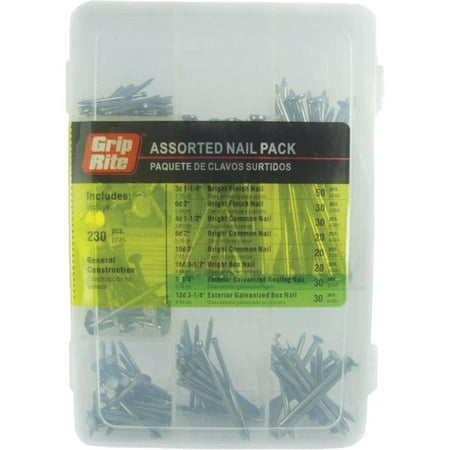 Grip-Rite Steel Nail Assortment Kit (230 Pcs.) MPGCH