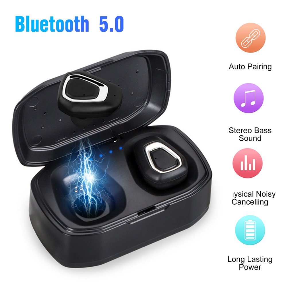 EEEkit Bluetooth Wireless Earbuds with Charging Case, InEar Headphones