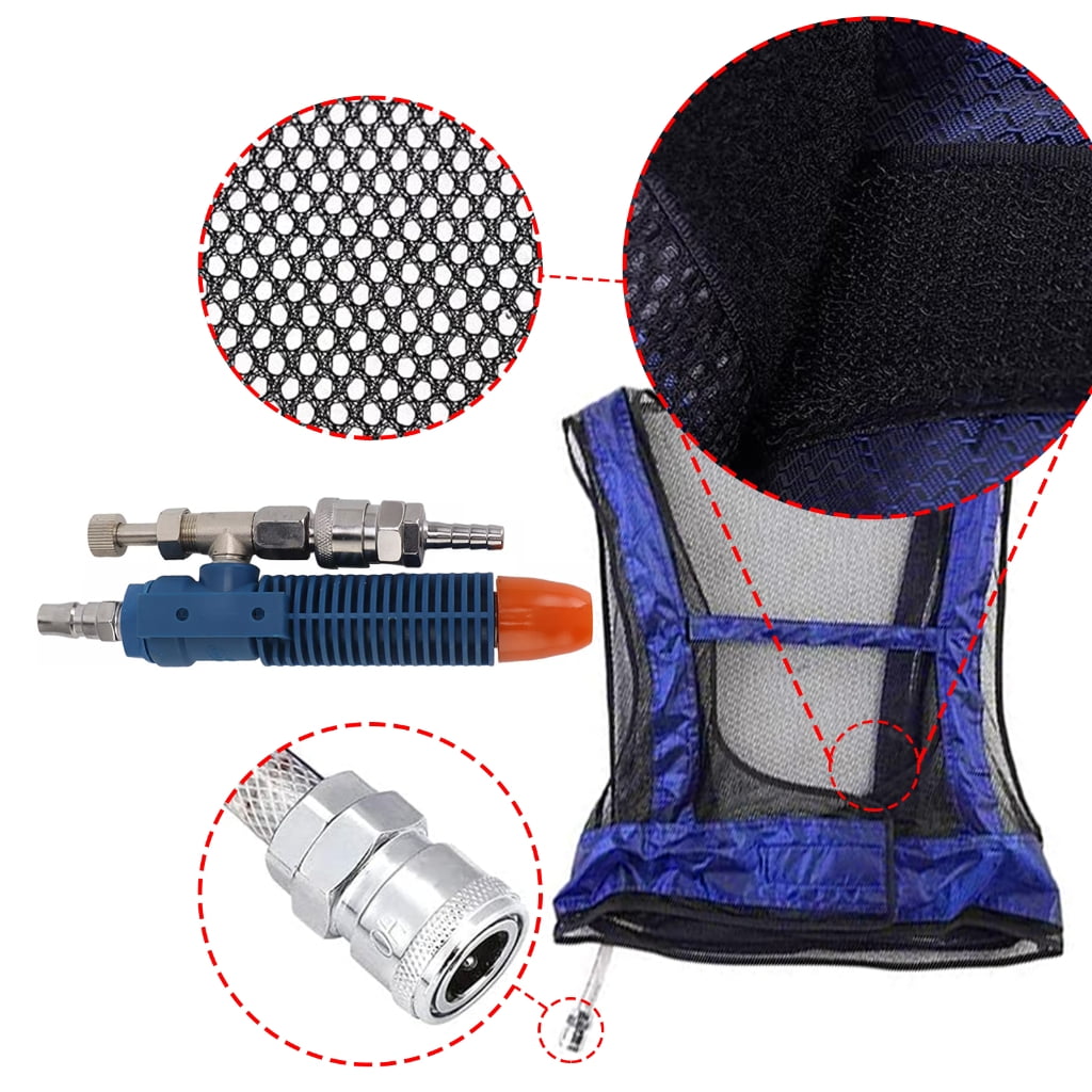 Jesscasday Vortexes Tube Air Conditioner Waistcoat Vest Air Air Compressed Cooling Vest