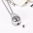 thumbnail image 5 of Teardrop Urn Necklaces for Ashes Tree of Life Memorial Ashes Lockets, Cremation Jewelry Keepsake Pendant for Ashes for Women for Men, 5 of 5