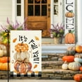 thumbnail image 2 of Fall Polka Dot Pumpkin Garden Flag 12x18 Inch Double Sided Outside,It''s Fall Y''all Maple Leaves Welcome Autumn Seasonal Thanksgiving Holiday Buffalo Plaid Yard Outdoor Flag Small, 2 of 6