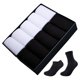 thumbnail image 5 of 10 pares de calcetines de algodón de talla grande para hombre, calcetines de negocios para hombre, transpirables, M, 5 of 5