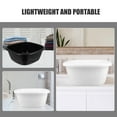 thumbnail image 3 of LOLIPPYY 3pcs Plastic Washing Basin Shampoo Bowl Gray Compact Design Salon Use, 3 of 8
