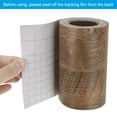 thumbnail image 4 of Unique Bargains Ruban de Réparation Grain de Bois 4.7"X33 Pieds, Ruban de Réparation Texturé Réaliste Auto-Adhésif, Bégonia, 4 of 7