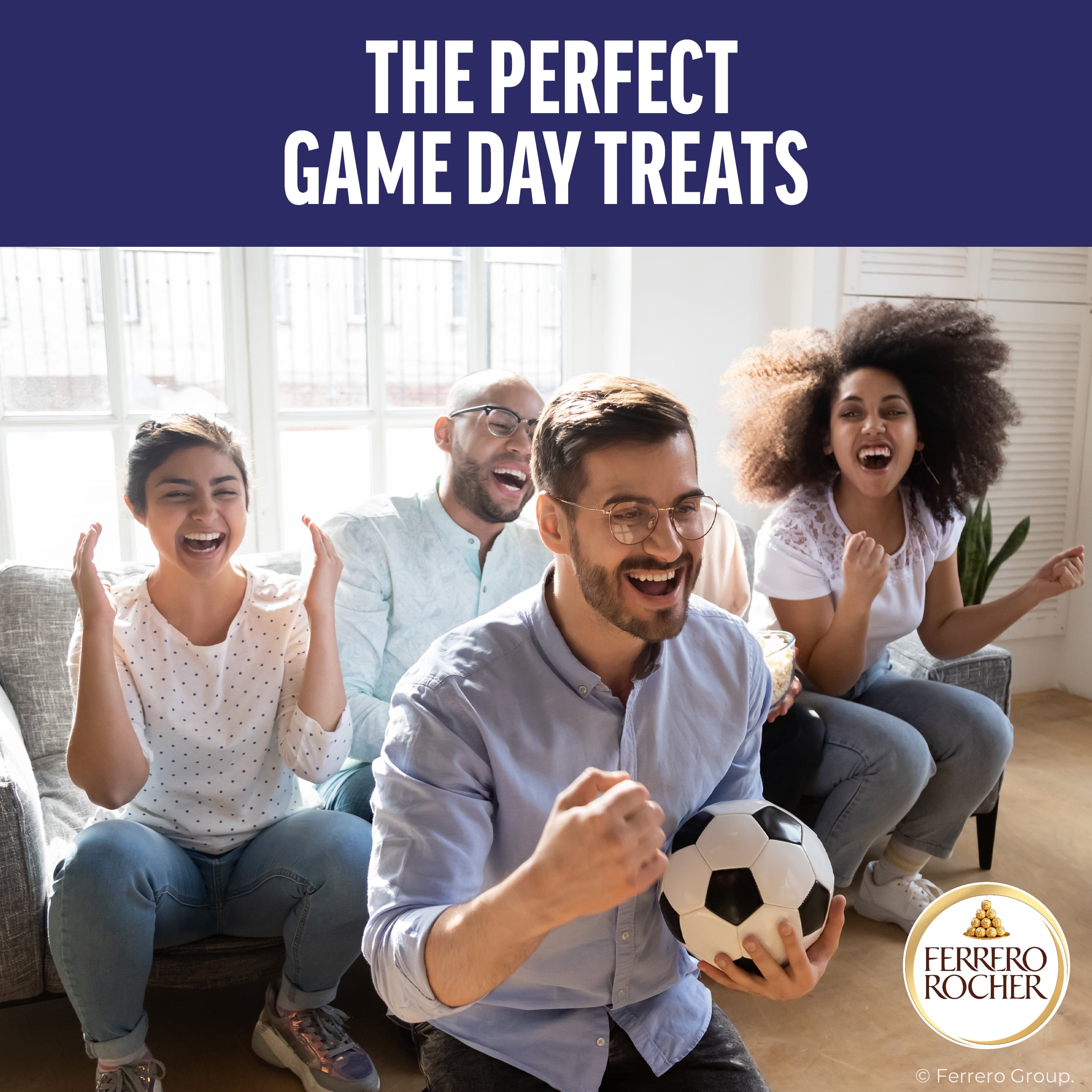 (2 pack) Ferrero Rocher Gourmet Hazelnut Milk Chocolate, 3 Individually Wrapped Chocolates, 1.3 oz