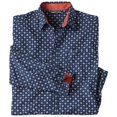 thumbnail image 2 of Atlas For Men - Camisa Estampada de Popelina para Hombre (Marino), 2 of 4