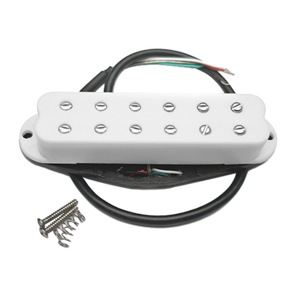 colcolo Guitar Pickup Single Coil Accessory Musical Instruments Electric Guitar Part White