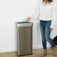 thumbnail image 3 of iTouchless 21 Gallon Commercial Grade Stainless Steel Dual-Deodorizer Open Top Rectangular Trash Can, 3 of 7
