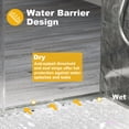 thumbnail image 3 of Sunrinx 56–60" W x 76" H Frameless Soft-Close Single Sliding Glass Shower Door, Tempered Glass Shower Door with Explosion-Proof Coating for Bathroom Brushed Nickel, 3 of 12