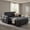 Gray, variant on Spaco Twin Pull-Out Sofa Bed with USB Charging Ports, Adjustable Backrest & Side Storage Pockets, Corduroy Convertible Loveseat for Living Room, Bedroom, RV & Small Spaces, Gray