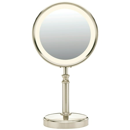 UPC 074108216977 product image for Conair Reflections Double-Sided LED Lighted Vanity Makeup Mirror  Satin Nickel B | upcitemdb.com