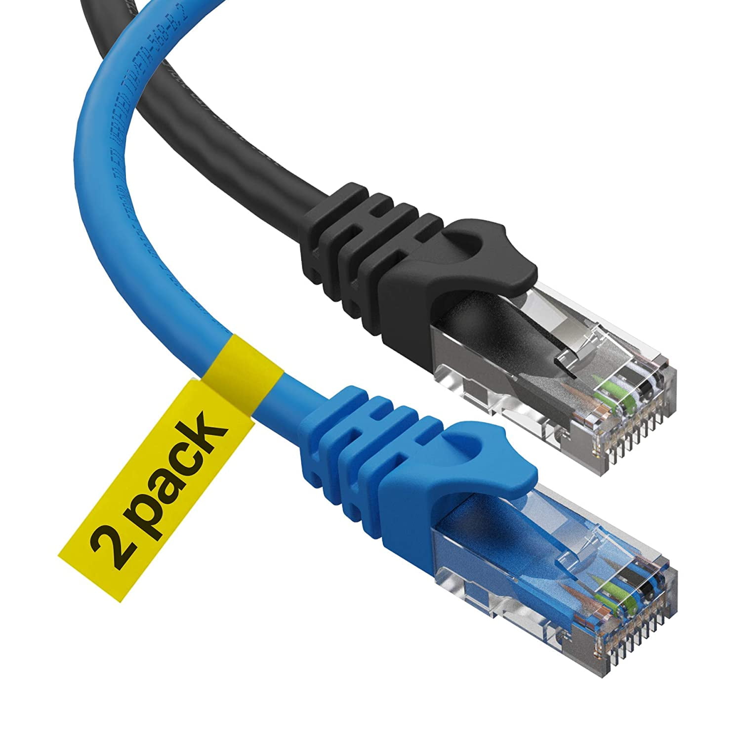 7ft Cat6 Patch Cord Cable Ethernet Internet Network LAN RJ45 UTP Black 