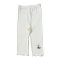 thumbnail image 4 of Juslio Girls Capris Girls' Summer Thin Elastic Waistband Cropped Casual Children's Children's Outerwear Mid（White Capris， 2 Years）, 4 of 4
