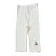 thumbnail image 1 of Odeerbi 1-7 Años Niñas Mallas de Punto de Canalé Con Ribete de Lechuga Mallas Elásticas Capris Pantalones de Verano Casual Cintura Elástica Pantimedias Recortadas, 1 of 5