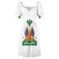 thumbnail image 6 of Haiti's Coat of arms Sleeveless Dress Women's summer skirt evening dresses women Cocktail of dresses women evening dress, 6 of 7