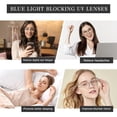 thumbnail image 7 of Blue Light Blocking Glasses for Screen Time, Anti Eye Strain Computer Glasses with UV Protection, Lightweight Non-Prescription Eyewear for Men and Women, 7 of 7