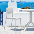 thumbnail image 2 of Luxury Commercial Living 3-Piece White Solid Patio Bistro Set 33", 2 of 8