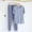Blue, variant on Juslio Mens Pajama Sets Short Sleeve Homewear Crewneck Tops and Pants Fashion 2 Piece Matching Pajamas Sets L