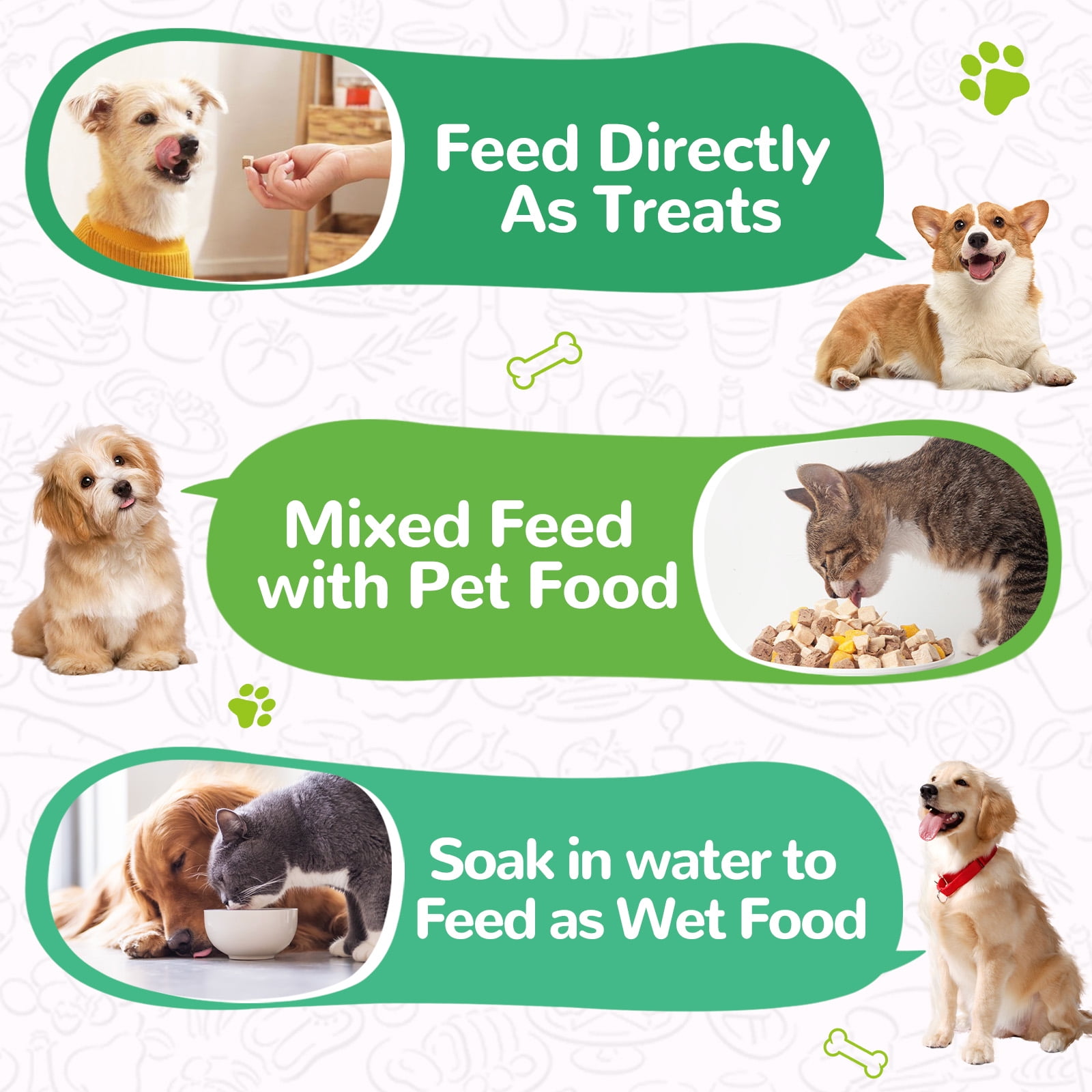 (2 pack) PAWUP Freeze Dried Dog & Cat Treats, 100% Single Ingredient Chicken Heart, All Natural Grain Free, No Additives, High Protein Snacks for Training, 3.2oz