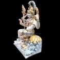thumbnail image 4 of Shiva Statue Murti Large 18 inches Mahadev Idol Shankar Sculpture Bholenath Hindu Religious God Shiv Statue Marble God of Yoga Dance Meditation Perfect for Yoga Studios & Home Temple Housewarming Gift, 4 of 5