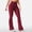 Wine, variant on JFGHDG Women Bootcut Flare Yoga Cargo Leggings High Waisted Tummy Control Multi Side Flap Cargo Pockets Soft Stretch Workout Gym Casual Pants Beige L