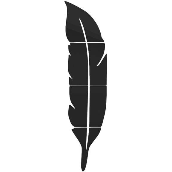 Clearance Wall stickers under $5,Removable Feather Mirror Wall Stickers Decal Art PVC Home Room Decoration DIY