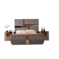 thumbnail image 3 of Lorenzo Queen 5 Pc Tufted Upholstery Bedroom set made with Wood in Gray, 3 of 40