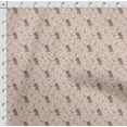 thumbnail image 4 of Soimoi Dog Print,Cotton Cambric, Quilting Fabric Sold by The Yard 42 Inch Wide, Medium Weight Cotton Fabric, SewingSupplies,Light Peach, 4 of 5