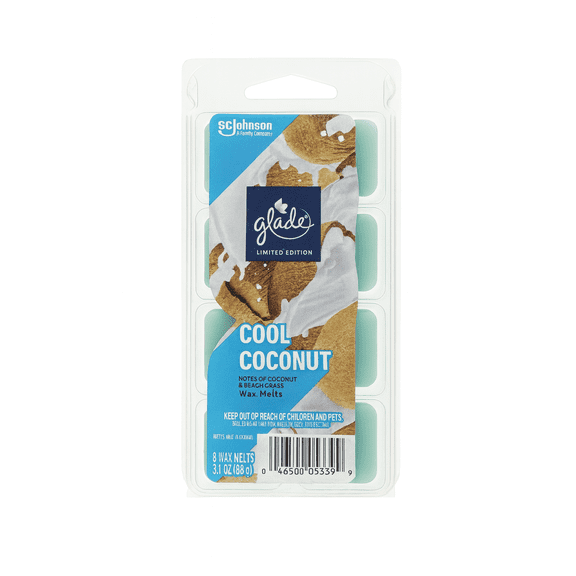 Glade Cool Coconut Wax Melts - 8CT